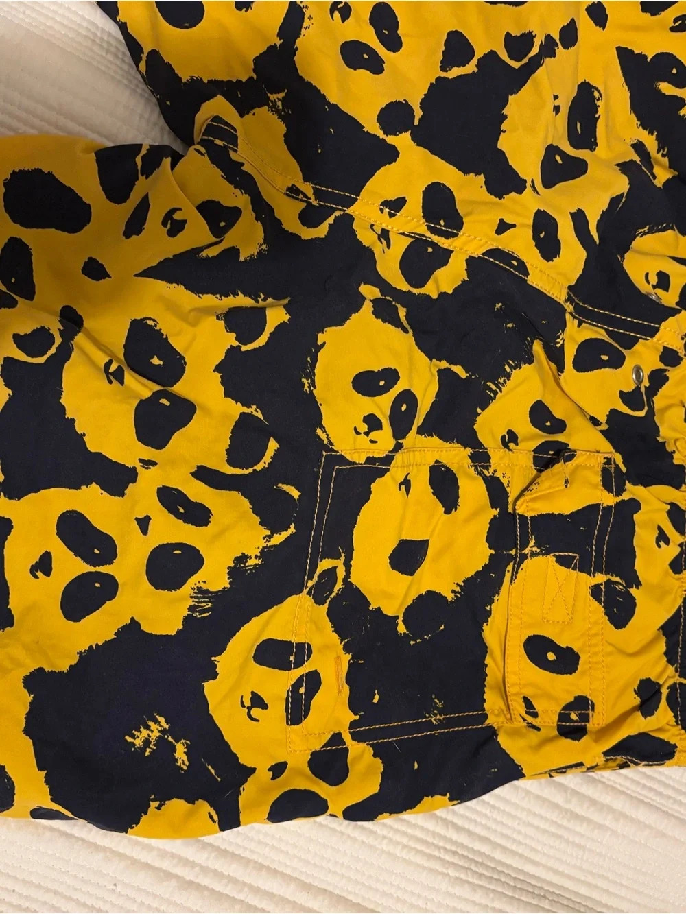 Vilebrequin Yellow and Black Graphic Swim Shorts